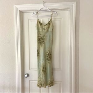 90s J.Crew light green midi dress